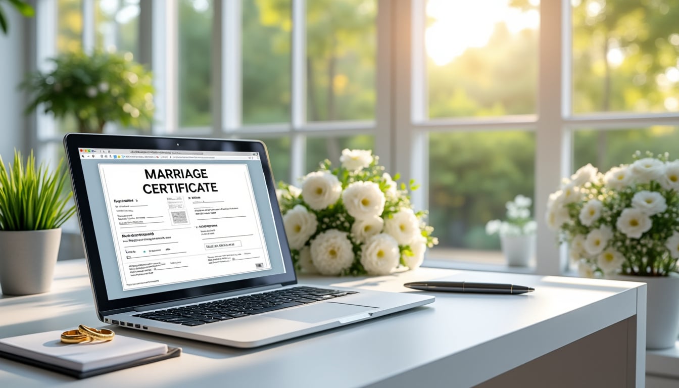 téléchargez gratuitement et facilement votre acte de mariage en ligne au format pdf avec la version à jour, disponible sans frais.