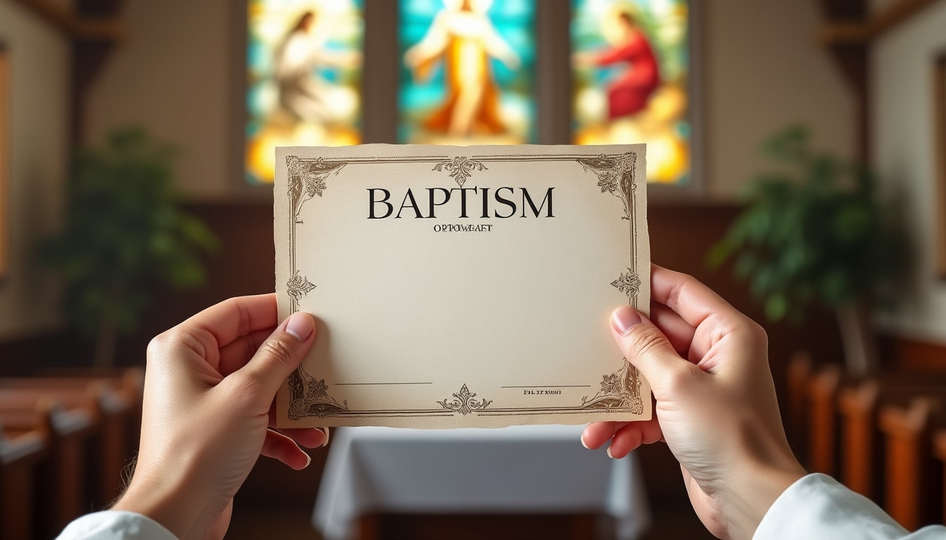 découvrez tout ce qu'implique l'obtention d'un certificat de baptême en ligne gratuit au format pdf, ses usages et les démarches associées.