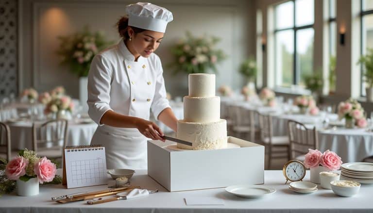 Commander un gâteau de réception : les délais et les contraintes
