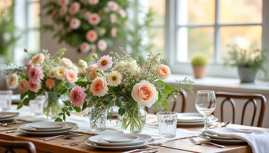 Fleurs de réception : saisonnalité et budget
