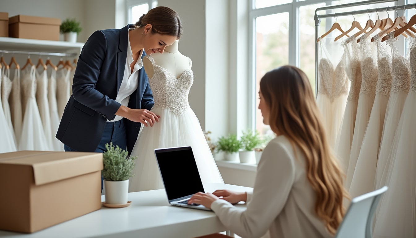 découvrez comment fonctionne le déstockage de robes de mariée en ligne : modèles disponibles, réductions, tailles et conseils pour trouver votre robe.